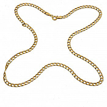 19 inch 9ct gold curb Chain